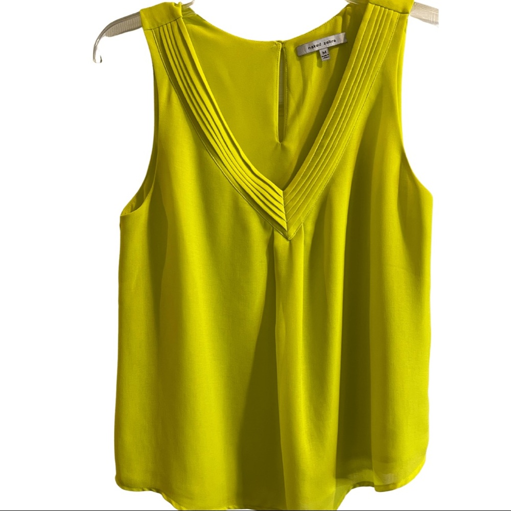 Naked Zebra Tops | Size: M | Color: Green/Yellow |